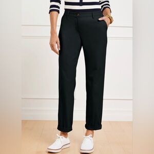 NWOT Talbots Relaxed Chino Black size 4P